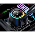 Система водяного охлаждения ID-Cooling FX240 TD ARGB Soc-AM5/AM4/1200/1700/1851 черный 4-pin 27.2dB Al LCD 300W Ret