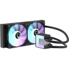 Система водяного охлаждения Formula Ice Jet Glow 240 ARGB Soc-AM5/AM4/1200/2066/1700/1851 черный 4-pin 1-27.2dB Al+Cu 310W Ret (ICE JET GLOW 240 BK)