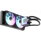Система водяного охлаждения Formula Ice Jet Glow 240 ARGB Soc-AM5/AM4/1200/2066/1700/1851 черный 4-pin 1-27.2dB Al+Cu 310W Ret (ICE JET GLOW 240 BK)