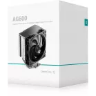 Устройство охлаждения(кулер) Deepcool AG600 нет подсветки Soc-AM5/AM4/1200/1700/1851 серебристый/черный 4-pin 29.22dB Al+Cu 260W 686gr Ret (R-AG600-BKNPMG2-G)