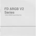 Вентилятор для корпуса Deepcool FD12 V2 ARGB 120х120x25 черный 4-pin 26.57дБ (R-FD12ARGBV2-BKAPN1-G) Ret