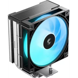 Устройство охлаждения(кулер) Deepcool AG400 G2 ARGB Soc-AM5/AM4/1200/1700/1851 серебристый/черный 4-pin 30.93dB Al+Cu 230W 641gr Ret (R-AG400-BKAMMG2-G)