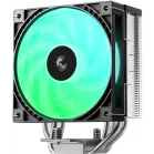 Устройство охлаждения(кулер) Deepcool AG400 G2 ARGB Soc-AM5/AM4/1200/1700/1851 серебристый/черный 4-pin 30.93dB Al+Cu 230W 641gr Ret (R-AG400-BKAMMG2-G)