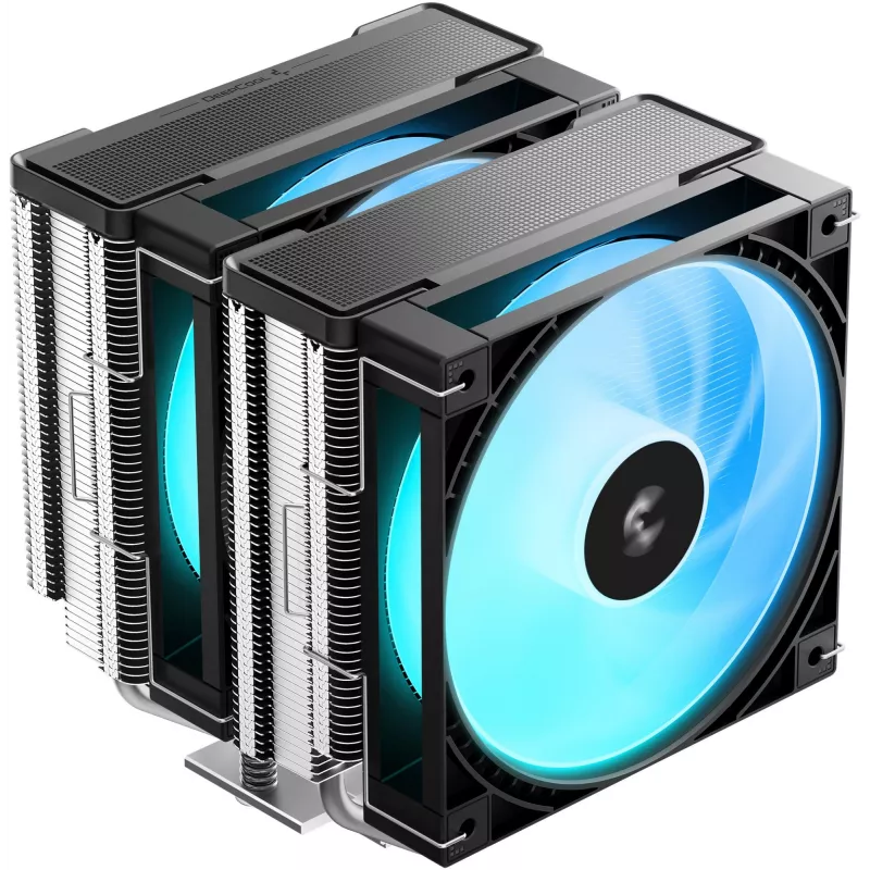 Устройство охлаждения(кулер) Deepcool AG620 G2 ARGB Soc-AM5/AM4/1200/1700/1851 серебристый/черный 4-pin 30.93dB Al+Cu 270W 1046gr Ret (R-AG620-BKAMMG2-G)