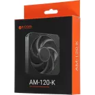 Вентилятор для корпуса ID-Cooling AM-120-K 120х120x25 черный 4-pin 31дБ Ret