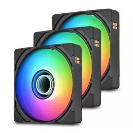 Вентилятор для корпуса Thermaltake CT140 EX Infinity ARGB 140х140x25 черный 4-pin 29.2дБ (упак.:3шт) (CL-F242-PL14SW-A) Ret