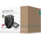 Устройство охлаждения(кулер) Deepcool AK700 VC нет подсветки Soc-AM5/AM4/1200/1700/1851 черный 4-pin 36dB Al+Cu 300W 1248gr Ret (R-AK700VC-BKNNMN-GJD)