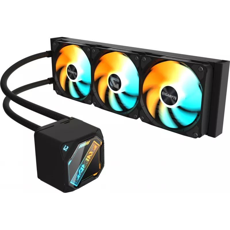 Система водяного охлаждения Gigabyte Gaming 360 ARGB Soc-AM5/AM4/1200/1700/1851 черный 4-pin 13.8-35.8dB Al Ret (GP-GIGABYTE GME 360)