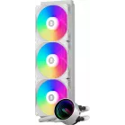 Система водяного охлаждения PcCooler DA360 V2 ARGB Soc-AM5/AM4/1200/1700/1851 белый 4-pin 36.5dB Al 300W Ret (DA360V2-WHAWXX-GL)