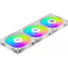 Система водяного охлаждения PcCooler DA360 V2 ARGB Soc-AM5/AM4/1200/1700/1851 белый 4-pin 36.5dB Al 300W Ret (DA360V2-WHAWXX-GL)