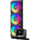 Система водяного охлаждения PcCooler GT360 Digital ARGB Soc-AM5/AM4/1200/1700/1851 черный 4-pin 15-38.6dB Al LCD 310W Ret (GT360-BKAWXX-GL)