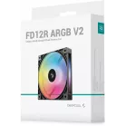 Вентилятор для корпуса Deepcool FD12R V2 Reverse ARGB 120х120x25 черный 4-pin 26.07дБ (R-FD12RARGBV2-BKAPN1-G) Ret