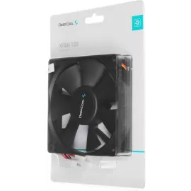 Вентилятор для корпуса Deepcool XFan 120 120х120x25 черный 3-pin 4-pin (Molex) 24дБ (DP-FDC-XF120) Ret