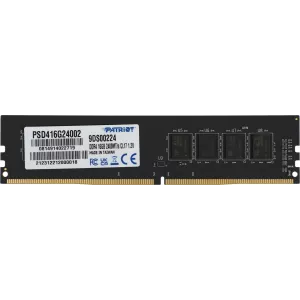  DDR4 16GB 2400MHz Patriot PSD416G24002 Signature RTL PC419200 CL17 DIMM 288pin 12 dual rank Ret