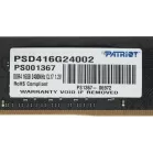 Память DDR4 16GB 2400MHz Patriot PSD416G24002 Signature RTL PC4-19200 CL17 DIMM UDIMM 288-pin 1.2В dual rank Ret
