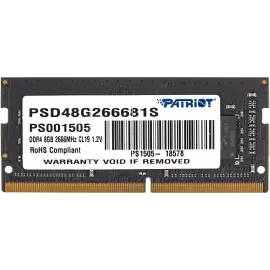Память DDR4 8Gb 2666MHz Patriot PSD48G266681S Signature RTL PC4-21300 CL19 SO-DIMM 260-pin 1.2В single rank Ret