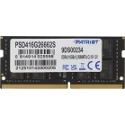 Память DDR4 16Gb 2666MHz Patriot PSD416G26662S Signature RTL PC4-21300 CL19 SO-DIMM 260-pin 1.2В dual rank Ret
