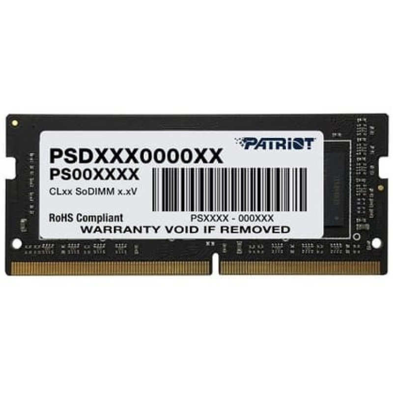 Память DDR4 4Gb 2666MHz Patriot PSD44G266681S Signature RTL PC4-21300 CL19 SO-DIMM 260-pin 1.2В single rank Ret