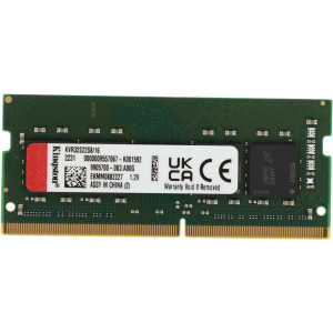  DDR4 16Gb 3200MHz Kingston KVR32S22S816 VALUERAM RTL PC425600 CL22 SODIMM 260pin 12 single rank Ret