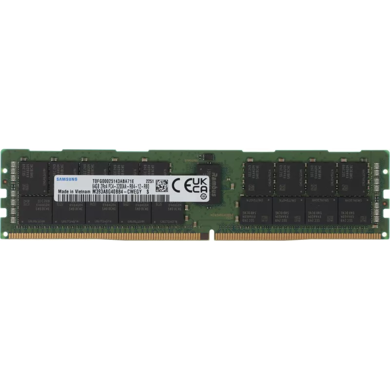 Память DDR4 Samsung M393A8G40BB4-CWE 64Gb DIMM ECC Reg Non Pull PC4-25600 CL21 3200MHz