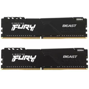  DDR4 2x32Gb 3200MHz Kingston KF432C16BBK264 Fury Beast Black RTL Gaming PC425600 CL16 DIMM 288pin 135 dual rank Ret