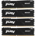 Память DDR4 4x16Gb 3600MHz Kingston KF436C18BBK4/64 Fury Beast Black RTL Gaming PC4-28800 CL18 DIMM 288-pin 1.35В single rank с радиатором Ret