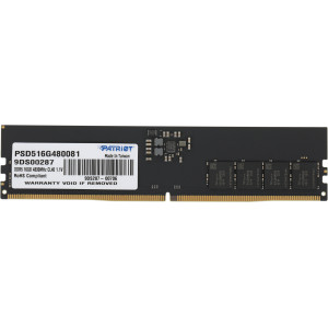  DDR5 16Gb 4800MHz Patriot PSD516G480081 Signature RTL PC538400 CL40 DIMM 288pin 11 single rank Ret