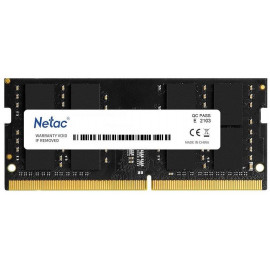 Память DDR4 16Gb 2666MHz Netac NTBSD4N26SP-16 Basic RTL PC4-21300 CL19 SO-DIMM 260-pin 1.2В single rank