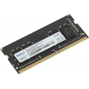  DDR4 8Gb 2666MHz Netac NTBSD4N26SP08 Basic RTL PC421300 CL19 SODIMM 260pin 12 single rank Ret