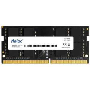  DDR4 4Gb 2666MHz Netac NTBSD4N26SP04 Basic RTL PC421300 CL19 SODIMM 260pin 12 single rank Ret