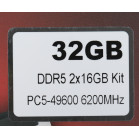 Память DDR5 2x16Gb 6200MHz Patriot PVV532G620C40K Viper Venom RTL Gaming PC5-49600 CL40 DIMM 288-pin 1.35В kit с радиатором Ret
