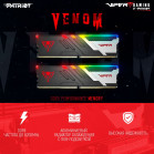 Память DDR5 2x16Gb 6200MHz Patriot PVVR532G620C40K Viper Venom RGB RTL Gaming PC5-49600 CL40 DIMM 288-pin 1.35В kit с радиатором Ret