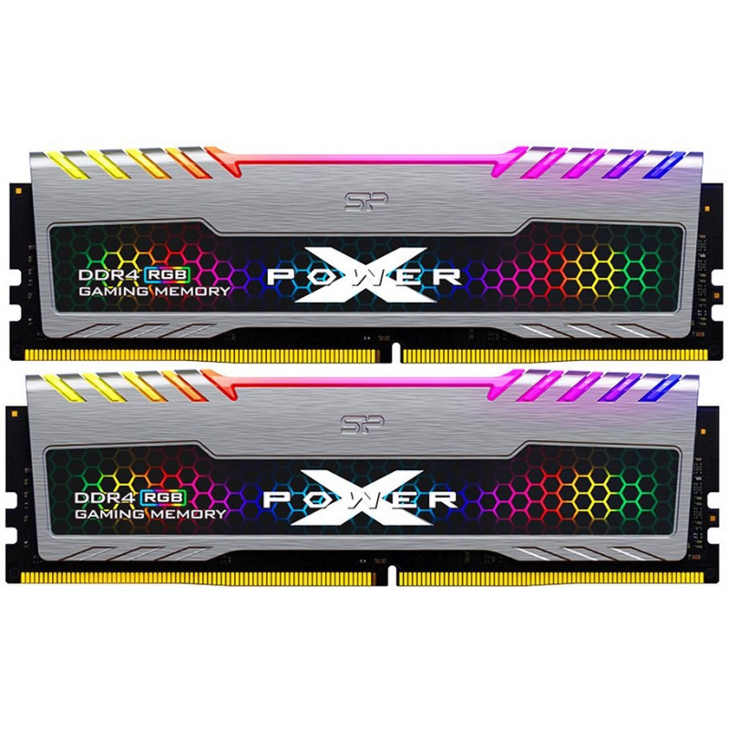 Память DDR4 2x16Gb 3600MHz Silicon Power SP032GXLZU360BDB Xpower Turbine RGB RTL Gaming PC4-28800 CL18 DIMM 260-pin 1.35В kit single rank с радиатором Ret Память DDR4 2x16Gb 3600MHz Silicon Power SP032GXLZU360BDB Xpower Turbine RGB RTL Gaming PC4-28800 CL18 DIMM 260-pin 1.35В kit single rank с радиатором Ret