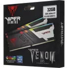 Память DDR5 2x16Gb 6800MHz Patriot PVVR532G680C34K Viper Venom RGB RTL Gaming PC5-54400 CL34 DIMM 288-pin 1.4В kit с радиатором Ret