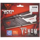 Память DDR5 2x16Gb 6400MHz Patriot PVV532G640C32K Viper Venom RTL Gaming PC5-51200 CL32 DIMM 288-pin 1.4В kit с радиатором Ret