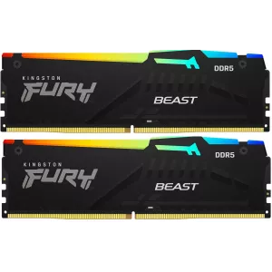  DDR5 2x16Gb 5200MHz Kingston KF552C40BBAK232 Fury Beast RGB RTL Gaming PC541600 CL40 DIMM 288pin 125 single rank Ret