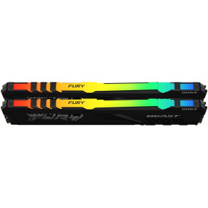  DDR5 2x16Gb 5600MHz Kingston KF556C40BBAK232 Fury Beast Black RGB RTL Gaming PC544800 CL40 DIMM 288pin 125 single rank Ret