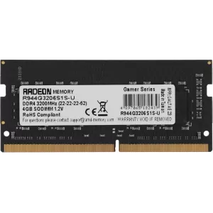  DDR4 4GB 3200MHz AMD R944G3206S1SU R9 RTL PC425600 CL22 SODIMM 260pin 12 Ret