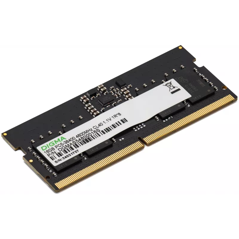 Память DDR5 16GB 4800MHz Digma DGMAS54800016S RTL PC5-38400 CL40 SO-DIMM 262-pin 1.1В single rank Ret