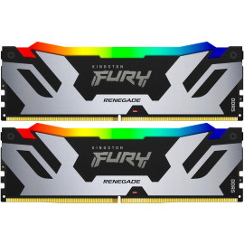 Память DDR5 2x32GB 6400MHz Kingston KF564C32RSAK2-64 Fury Renegade XMP RGB RTL Gaming PC5-51200 CL32 DIMM 288-pin 1.4В kit dual rank с радиатором Ret