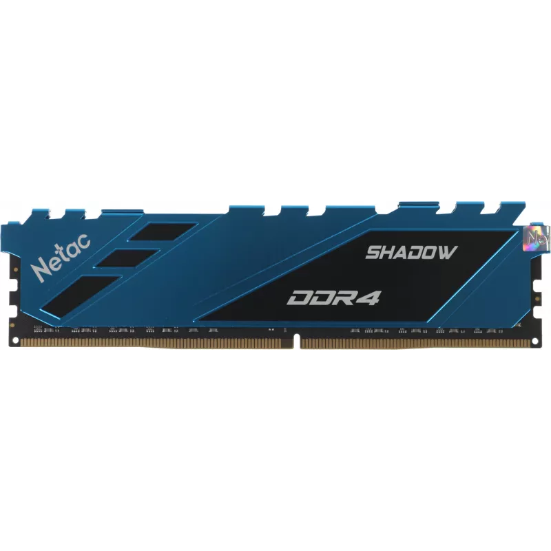 Память DDR4 8GB 2666MHz Netac NTSDD4P26SP-08B Shadow RTL Gaming PC4-21300 CL19 DIMM 288-pin 1.2В с радиатором Ret