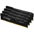 Память DDR4 4x8GB 3200MHz Kingston KF432C16BBK4/32 Fury Beast Black RTL Gaming PC4-25600 CL16 DIMM 288-pin 1.35В kit dual rank с радиатором Ret