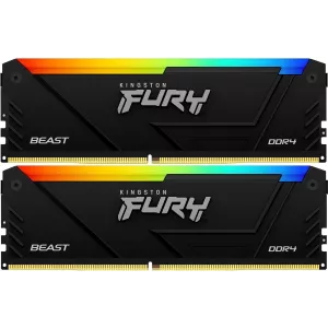  DDR4 2x16GB 3200MHz Kingston KF432C16BB2AK232 Fury Beast RGB RTL Gaming PC425600 CL16 DIMM 288pin 135 kit single rank Ret