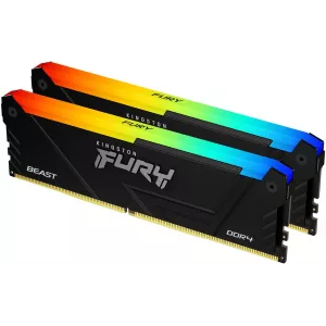  DDR4 2x16GB 3200MHz Kingston KF432C16BB2AK232 Fury Beast RGB RTL Gaming PC425600 CL16 DIMM 288pin 135 kit single rank Ret