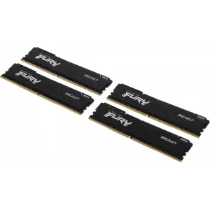  DDR4 4x8GB 3600MHz Kingston KF436C17BBK432 Fury Beast Black RTL Gaming PC428800 CL17 DIMM UDIMM 288pin 135 kit single rank Ret