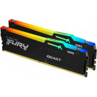 Память DDR5 2x8GB 4800MHz Kingston KF548C38BBAK2-16 Fury Beast RGB RTL Gaming PC5-38400 CL38 DIMM 288-pin 1.1В Intel single rank с радиатором Ret