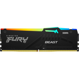Память DDR5 16GB 5600MHz Kingston KF556C36BBEA-32 Fury Beast Expo RGB RTL Gaming PC5-44800 CL36 DIMM 288-pin 1.25В kit single rank с радиатором Ret