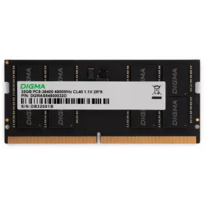  DDR5 32GB 4800MHz Digma DGMAS54800032D RTL PC538400 CL40 SODIMM 262pin 11 dual rank Ret