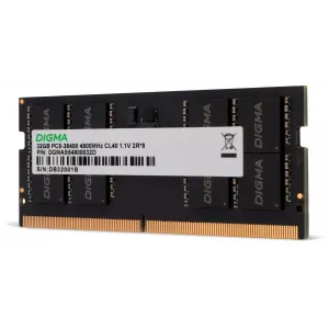  DDR5 32GB 4800MHz Digma DGMAS54800032D RTL PC538400 CL40 SODIMM 262pin 11 dual rank Ret