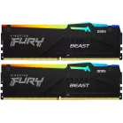 Память DDR5 2x8GB 5200MHz Kingston KF552C40BBAK2-16 Fury Beast Black RGB RTL PC5-41600 CL40 DIMM 288-pin 1.25В kit single rank с радиатором Ret